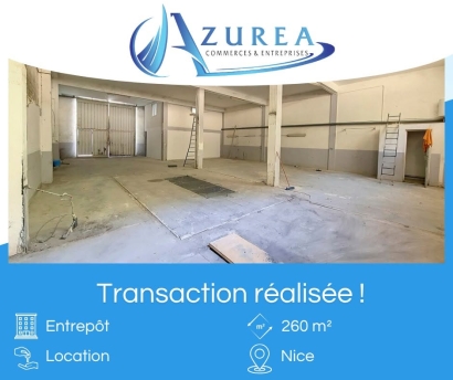 Location Entrepôt - 260 m² - Nice