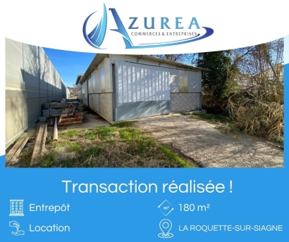 Location Entrepôt - 180 m² - La Roquette sur Siagne