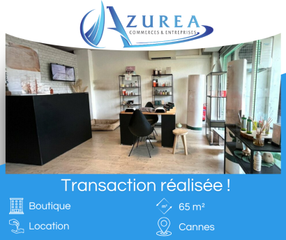 Location d'une boutique de 65 m² à Cannes