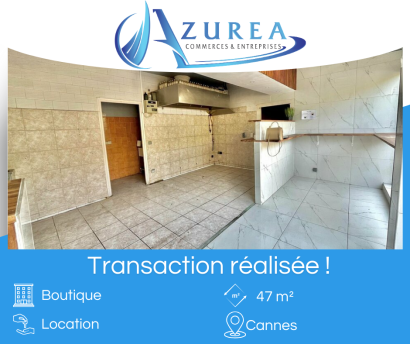 Location d'une boutique de 47 m² à Cannes