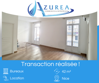 Location d'un bureau de 42m² à Nice