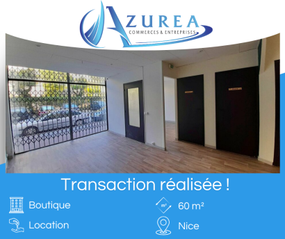 Location d'une boutique de 60 m² à Nice
