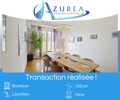 Location d'un bureau de 100 m² à Nice