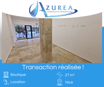 Location d'une boutique de 27 m² à Nice