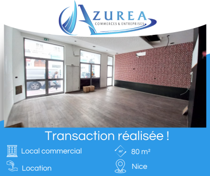 Location d'un local commercial de 80 m² à Nice