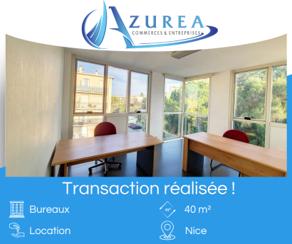 Location d'un bureau de 40m² à Nice