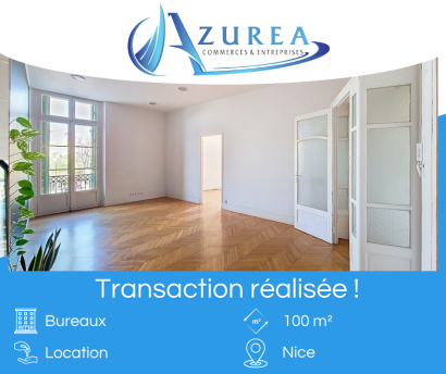 Location d'un bureau de 100 m² - Rue Miralheti à Nice