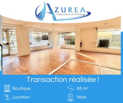 Location d'une boutique de 65 m² - Boulevard Cessole à Nice