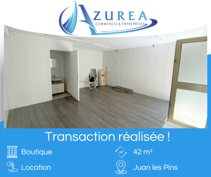 Location d'un local de 42 m² à Juan les Pins