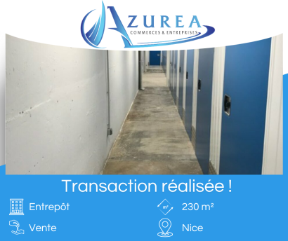Vente d'un entrepôt de 230 m² à Nice
