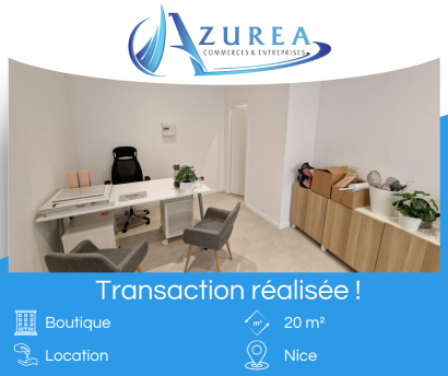 Location d'une boutique de 20m² à Nice