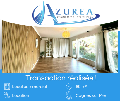Location d'un local commercial de 69 m² à Cagnes sur mer