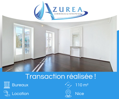 Location d'un bureau de 110 m² à Nice