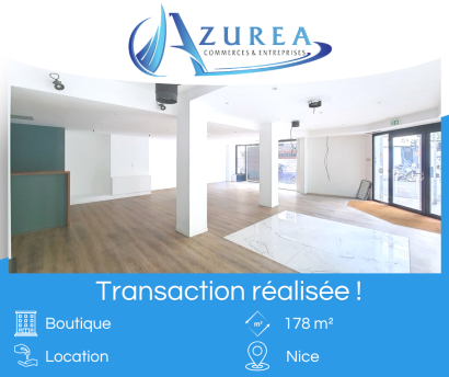 Location d'une boutique de 178 m² à Nice