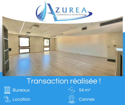 Location d'un bureau de 54 m² à Cannes