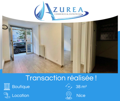 Location d'une boutique de 38 m² à Nice