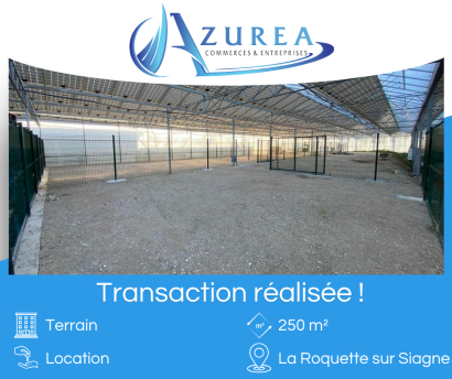 Location d'un terrain de 150 m² à la Roquette sur siagne