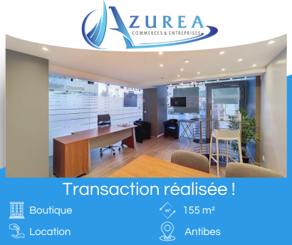 Location d'une boutique de 155 m² à Antibes