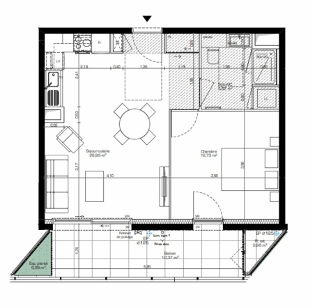 Photo 1 – vente bureaux	NICE (06200)